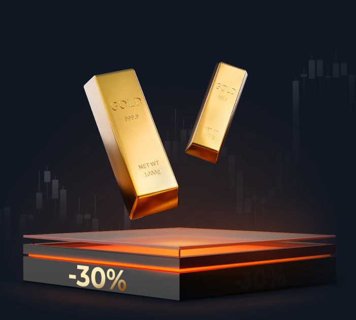 30 درصد کاهش اسپرد طلا در بروکر آمارکتس