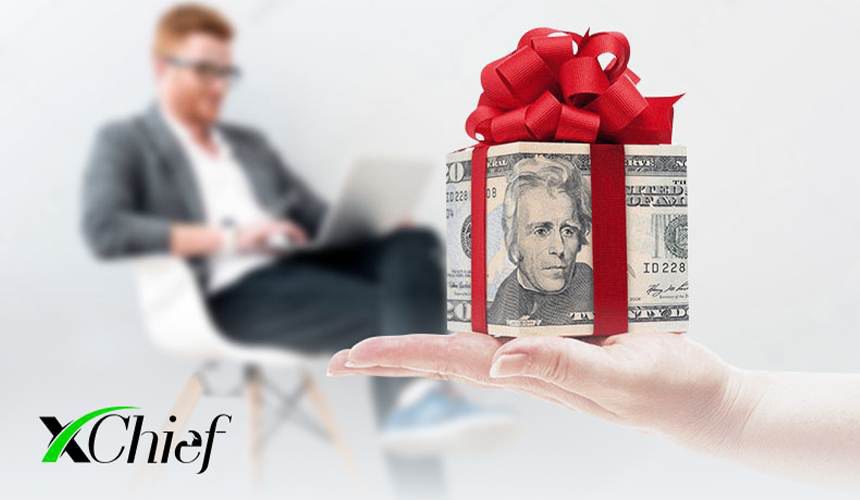 بونوس ۱۰۰ دلاری بروکر ایکس چیف بدون نیاز به واریز