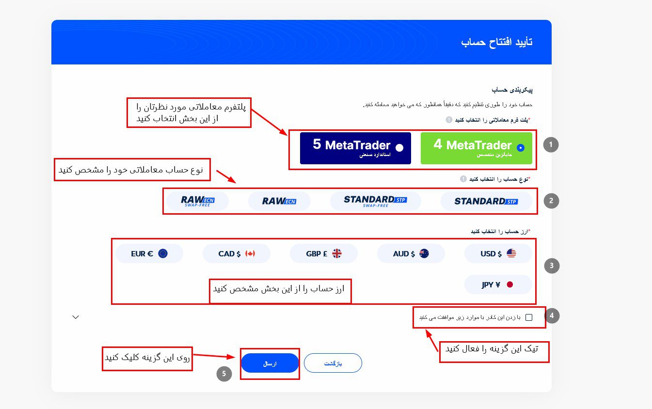 آموزش ثبت نام در بروکر وی تی مارکتس
