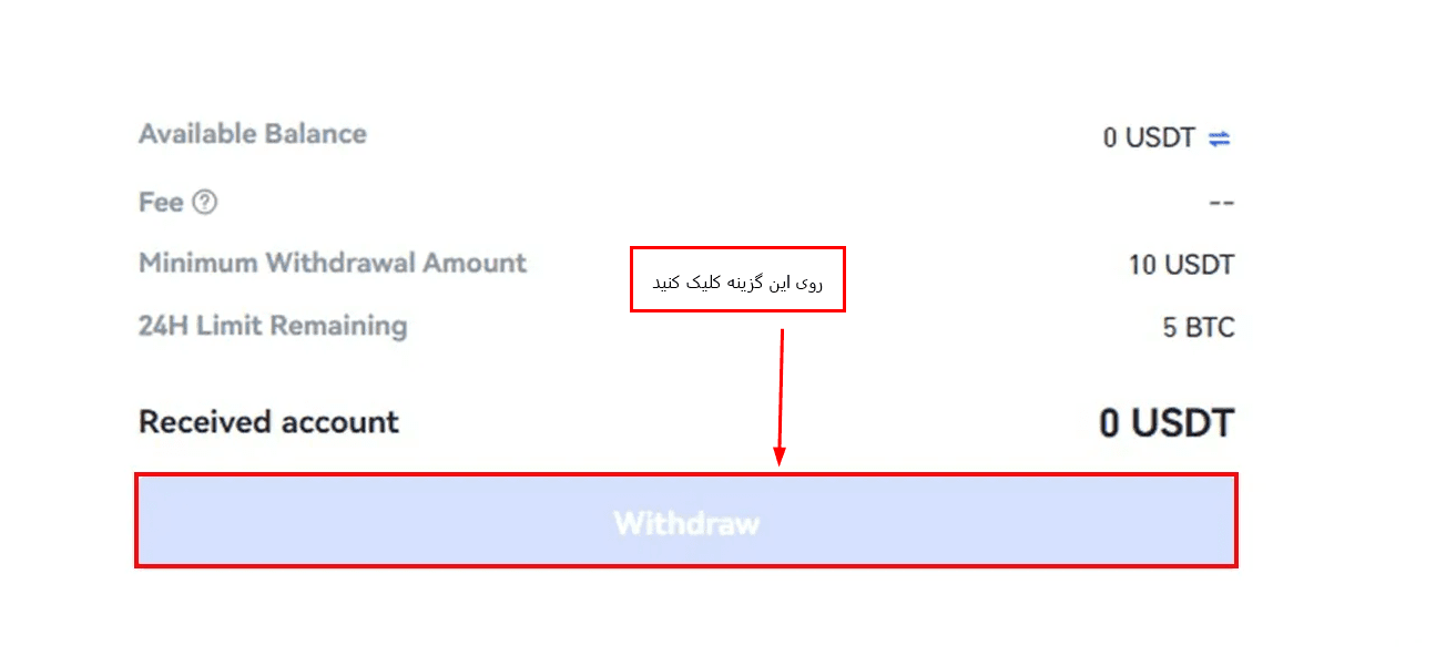 آموزش برداشت از صرافی توبیت