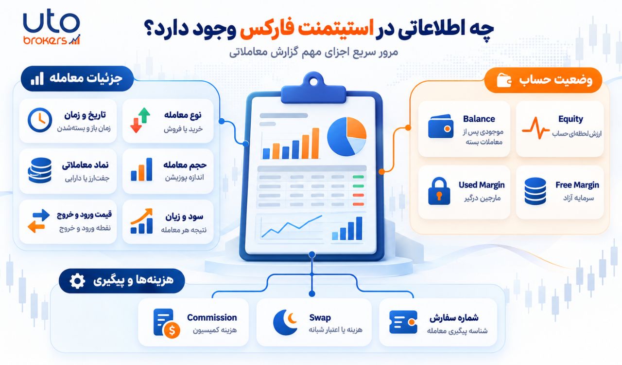 چه اطلاعاتی در استیتمنت فارکس وجود دارد؟