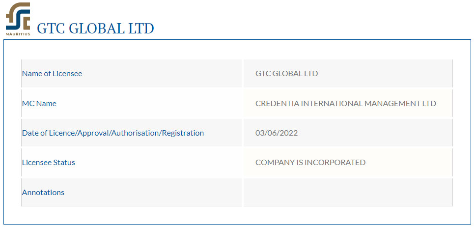 بروکر GTCFX