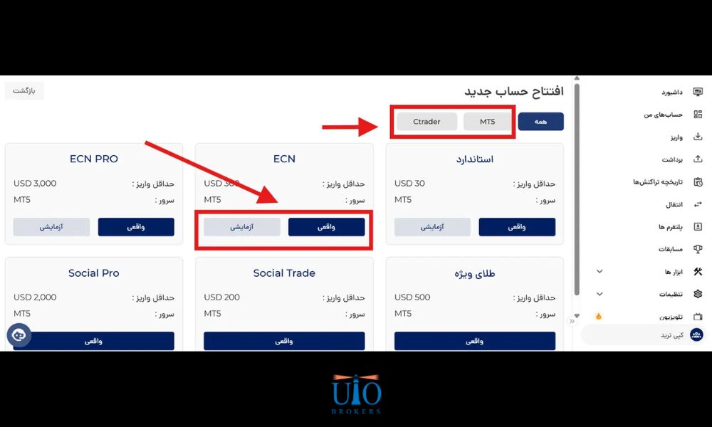 مرحله دوم: تنظیمات پلتفرم و لوریج