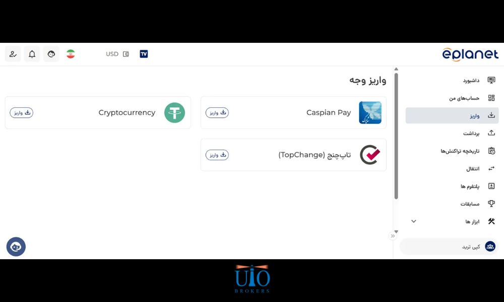 مرحله ۲: انتخاب روش پرداخت